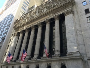 Die New York Stock Exchange in der Wall Street.