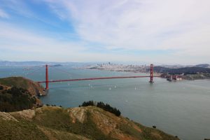 Unbestritten das Wahrzeichen von San Francisco, die Golden Gate Bridge.