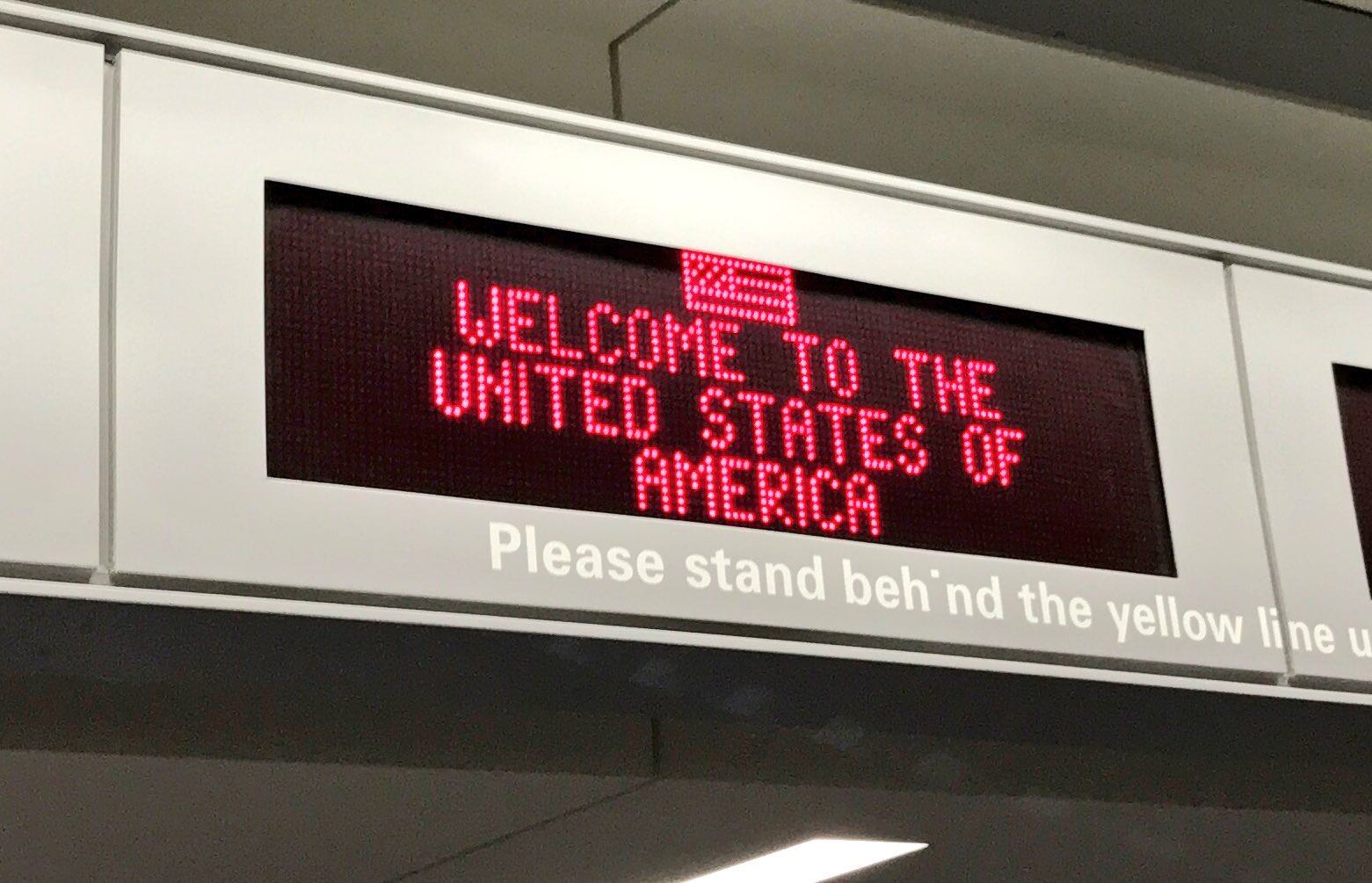 Willkommen in den USA.